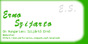 erno szijarto business card